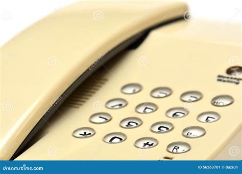 White Office Desk Telephone Stock Image Image Of Center Discussion