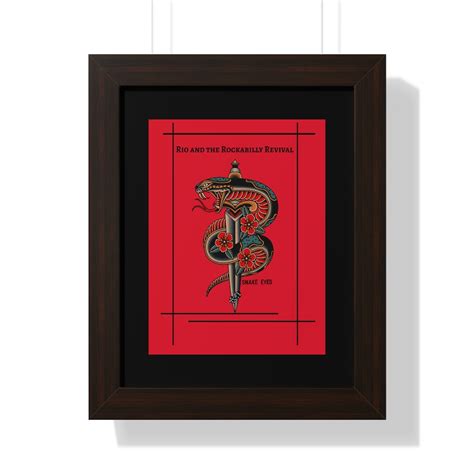 Framed Snake Eyes Poster | Rio and the Rockabilly Revival