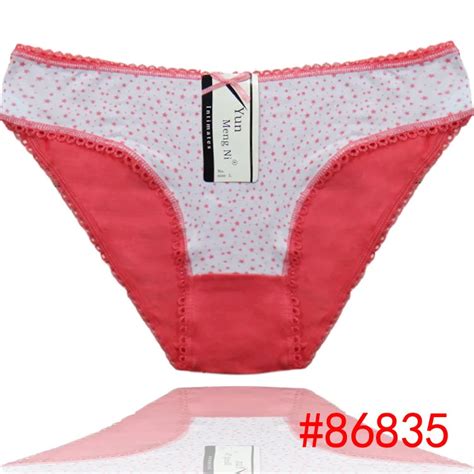 2015 New Dotted Cotton Bikini Pants Laced Women Short Brief Sexy Boyleg