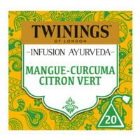 Infusion Ayurveda Mangue Curcuma Citron Vert Twinings La Boite De