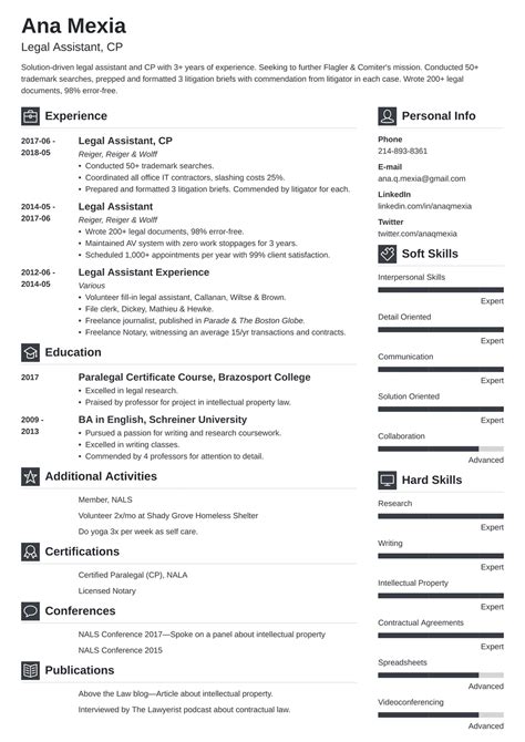 Resume Summary Examples Legal Assistant At Lonnielbrocko Blog