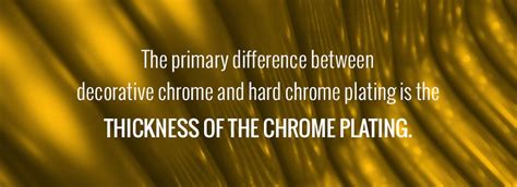 Hard Chrome Plating Vs Decorative Chrome Plating What S The Difference