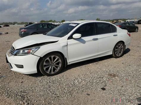 Report 1HGCR2F5XEA277324 HONDA ACCORD 2014 WHITE GAS Price And Damage