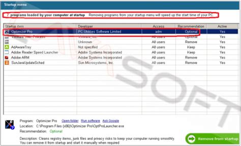 How To Remove Optimizer Pro By Pc Utilities Software Ltd Lavasoft