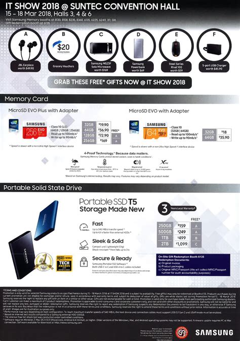 Samsung Ssd Page Brochures From It Show Singapore On Tech Show