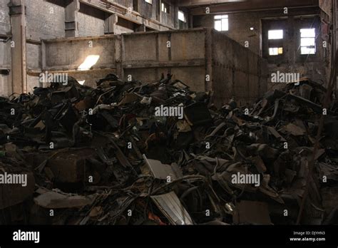 Interior of old factory Stock Photo - Alamy