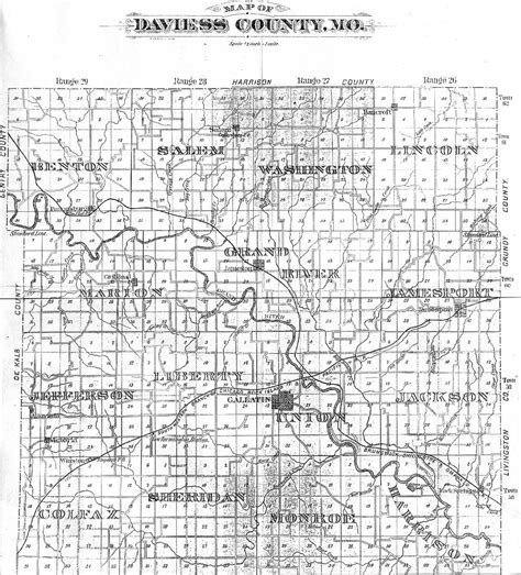 Daviess Co. Missouri Township Map