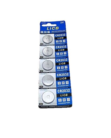 2 Packs Of 5 LiCB CR2032 Lithium Button Coin Battery Ultra High