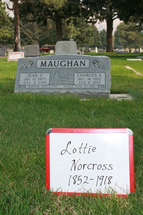 Charlotte Lottie Benson Norcross M Morial Find A Grave