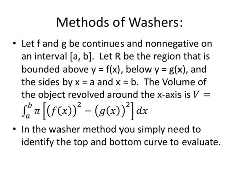 Method Of Washer Ppt Free Download