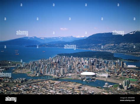 Aerial of downtown, Vancouver, British Columbia, Canada Stock Photo - Alamy