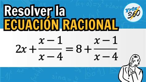 ¿eres Capaz De Resolver Esta EcuaciÓn Racional 🧐fíjate Bien Youtube