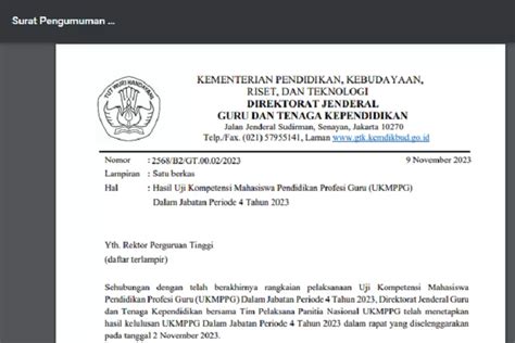 Selamat Pengumuman Hasil Ukmppg Dalam Jabatan Periode 4 Tahun 2023