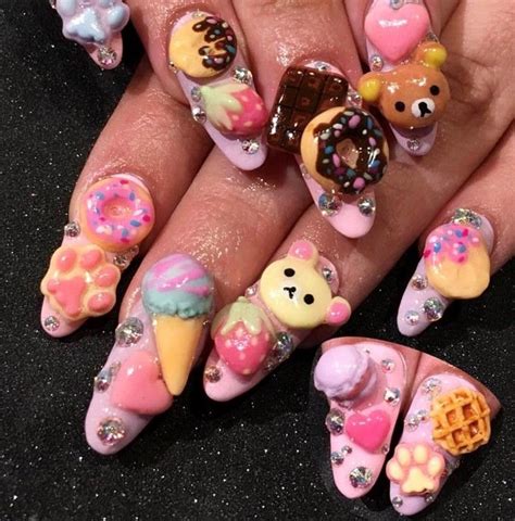 The Best In 3d Nail Art Kawaii Nails Nail Art Kawaii Nail Art