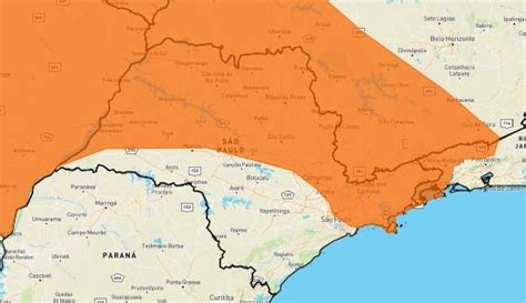 Estado de SP está sob alertas amarelo e laranja para tempestades