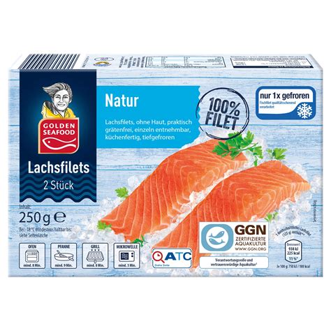 GOLDEN SEAFOOD Lachsfilets 250 g für 3 99 von Allelebensmittel de