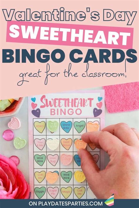 Sweetheart Valentines Day Bingo 40 Unique Cards