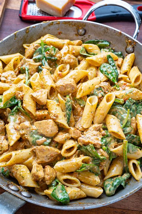 Creamy Sun Dried Tomato Pesto Pasta With Chicken Closet Cooking