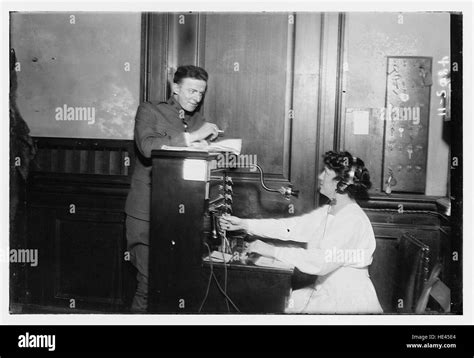 Telephone operator Black and White Stock Photos & Images - Alamy