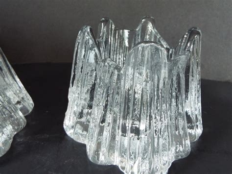 45 Pair Nybro Sweden Volcano Iceberg Glass Candle Etsy