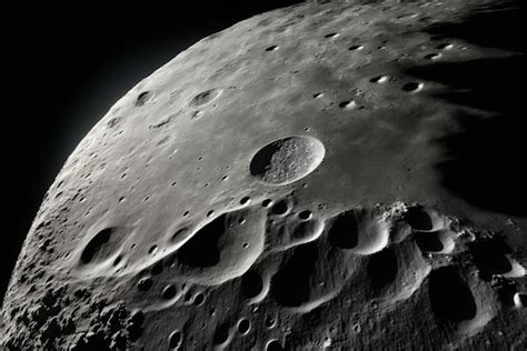 Premium Ai Image Explore The Moons Surface In Closeup Detail