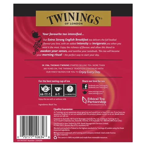 English Breakfast Extra Strong Twinings Nz