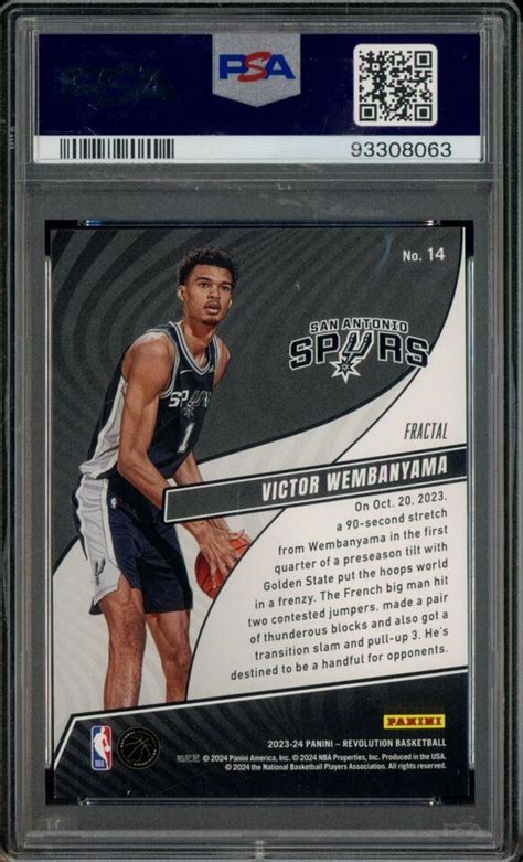 Panini Rookie Revolution Fractal Victor Wembanyama Rc Rookie