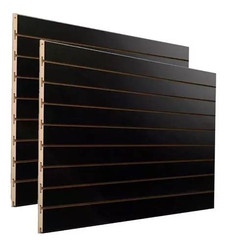 Painel Canaletado Preto Mdf 0 91 X 1 37 2 Unidades MercadoLivre