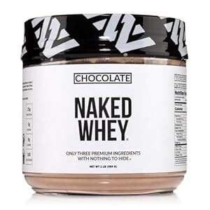 NAKED Chocolate Whey 1LB All Natural Grass Fed Whey Protein Powder Organic Cacao And Coconut