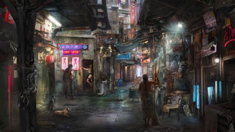 Cyberpunk Slums by rumyanazarkova on DeviantArt