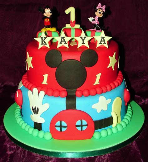 Mickey Mouse Cake Decoration Ideas Little Birthday Cakes