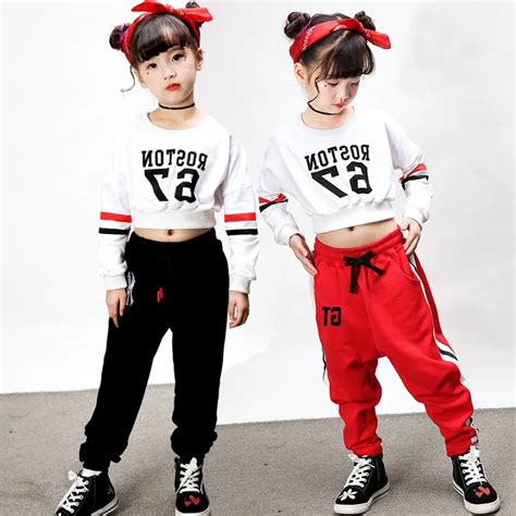 12 Set Lote Midriff Baring Pop Jazz Hip Hop Traje De Baile Hip Hop Ropa