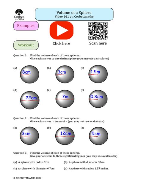 Volume of A Sphere pdf1 | PDF | Sphere | Volume