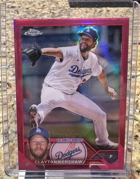 Topps Chrome Pink Refractor Clayton Kershaw Clayton Kershaw