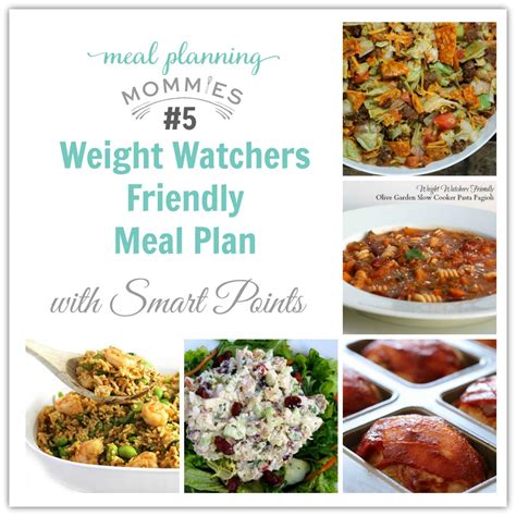 14 Weekly Weight Watcher Friendly Meal Plans