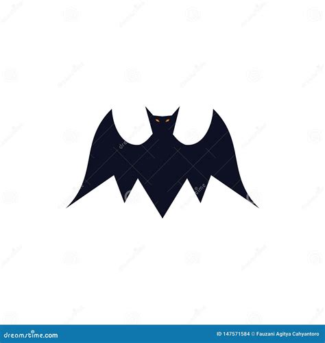 Evil Bat Symbol And Bold Logo Concept Stock Illustration Illustration