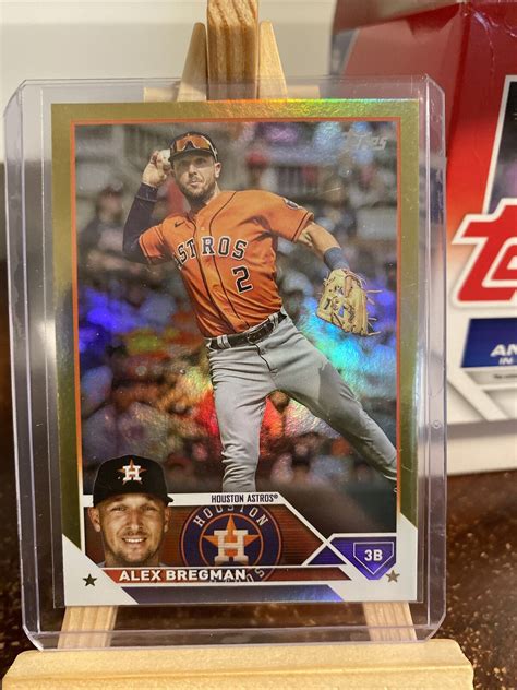 2023 Topps Series 2 Gold Foil Alex Bregman 350 Houston Astros Parallel