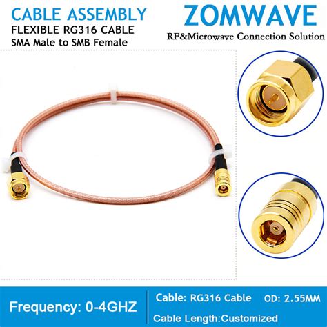 Coaxial Cable Assemblycustom Rf Coaxial Cables Coaxial Cable Assembly Rf Connector Zomwave