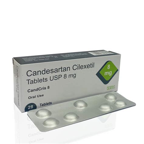 Candcris8 Candesartan Cilexetil Tablets 8mg Vega Biotec Pvt Ltd 7x4