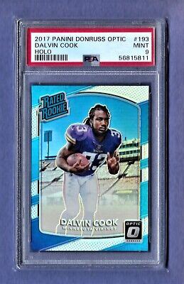 Dalvin Cook Vikings Jets Panini Donruss Optic Holo Psa Mint