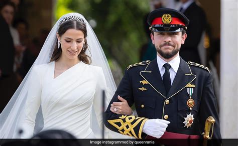 Princess Rajwa Of Jordan Redefined Elegance In A White Bridal Gown By