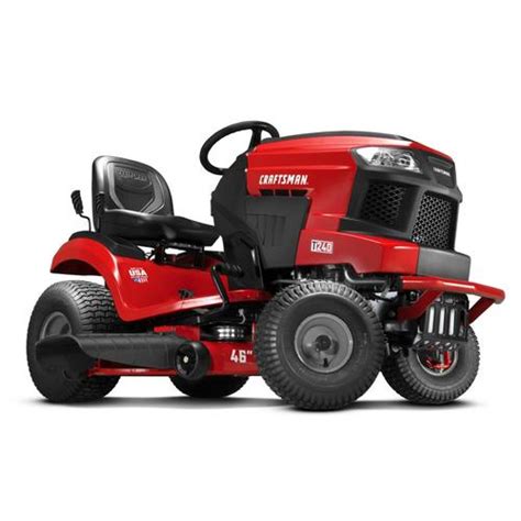 Craftsman T240 Turn Tight 22 Hp V Twin Hydrostatic 46 In Riding Lawn Mower With Mulching