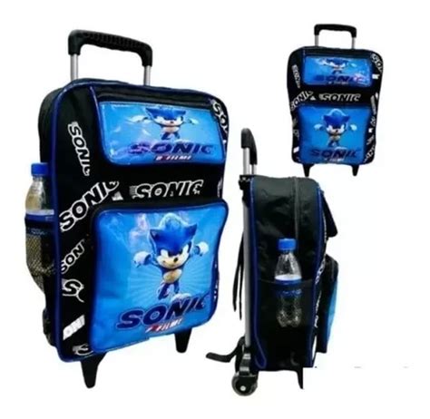 Kit Mochila Sonic Escolar Rodinha Estojo Lancheira Menino Venda Em