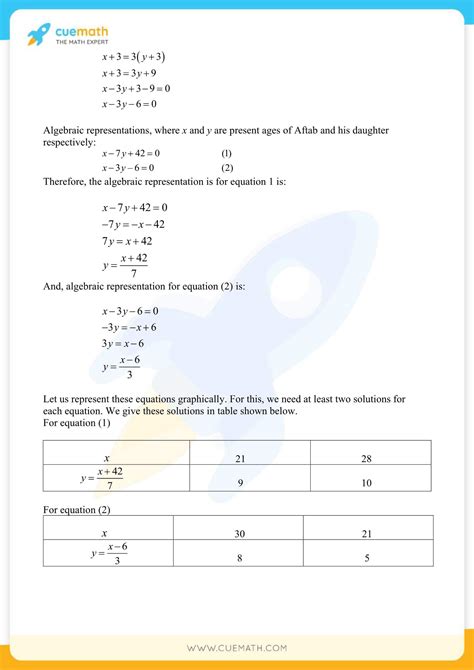 NCERT Solutions For Class 10 Maths Chapter 3 Exercise 3 1 Pair Of