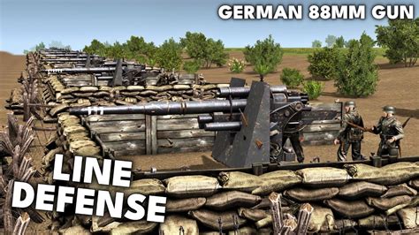 German 88mm Gun Line Defense Vs All Factions Gates Of Hell Ostfront