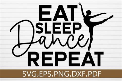 Eat Sleep Dance Repeat SVG Design Graphic By Monidesignhat Creative