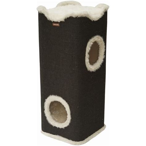 Tonneau Griffoir Arbre Chat Colonne Sisal Noir Cm Entr Es