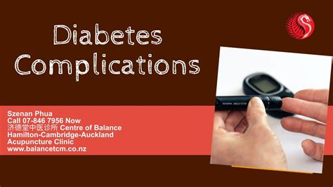 Diabetes Complications Acupuncture Clinic Hamilton Cambridge Auckland