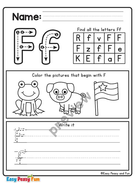 Free Letter F Worksheet Preschool Download Free Letter F Worksheet