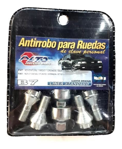 Tuercas Bulon Antirrobo Alto B Fiat Argo Cronos Maranello Mebuscar